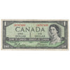 BC-29b 1954 Canada $1 Beattie-Coyne, Devil's Face, O/A, F-VF (F15)