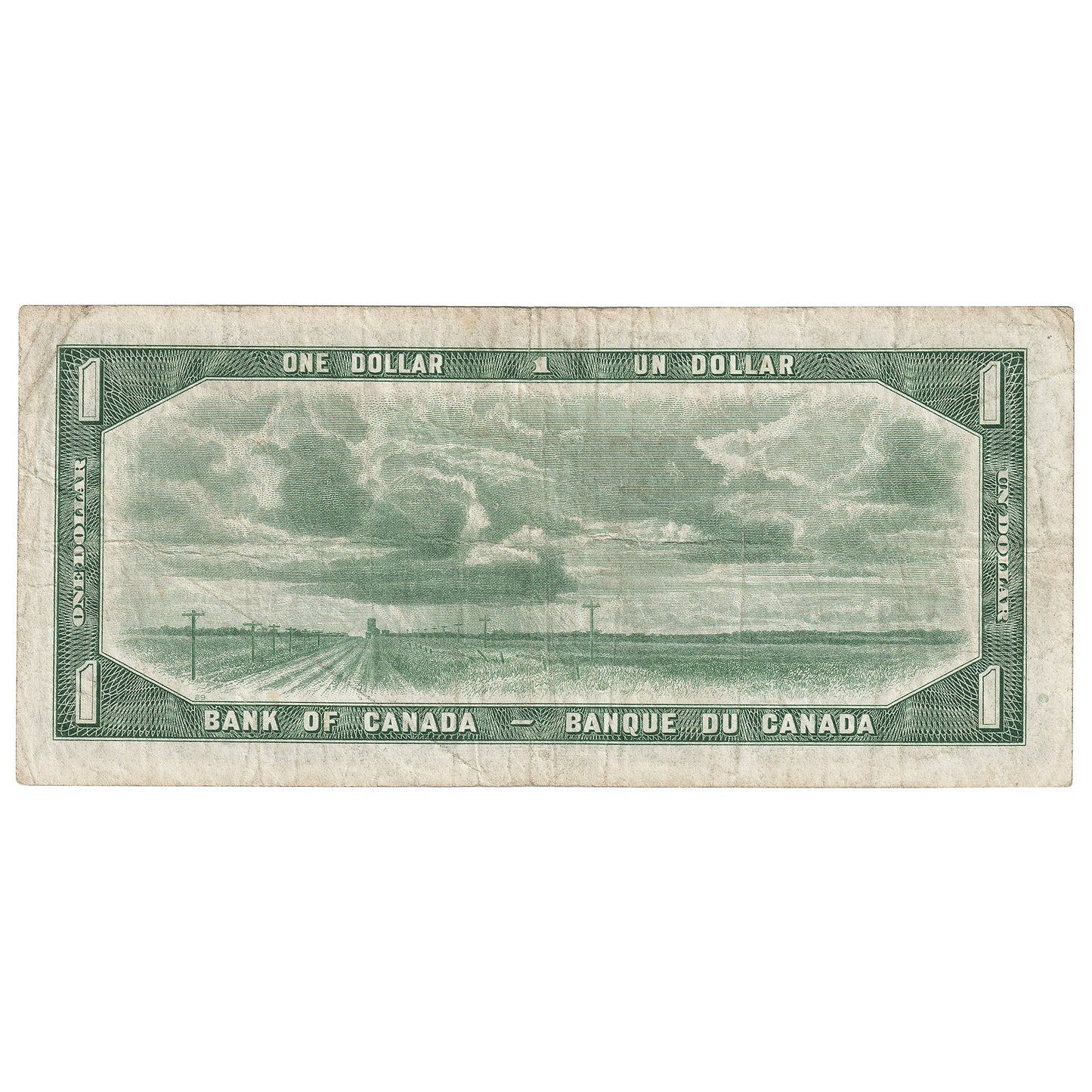 BC-29b 1954 Canada $1 Beattie-Coyne, Devil's Face, O/A, F-VF (F15)