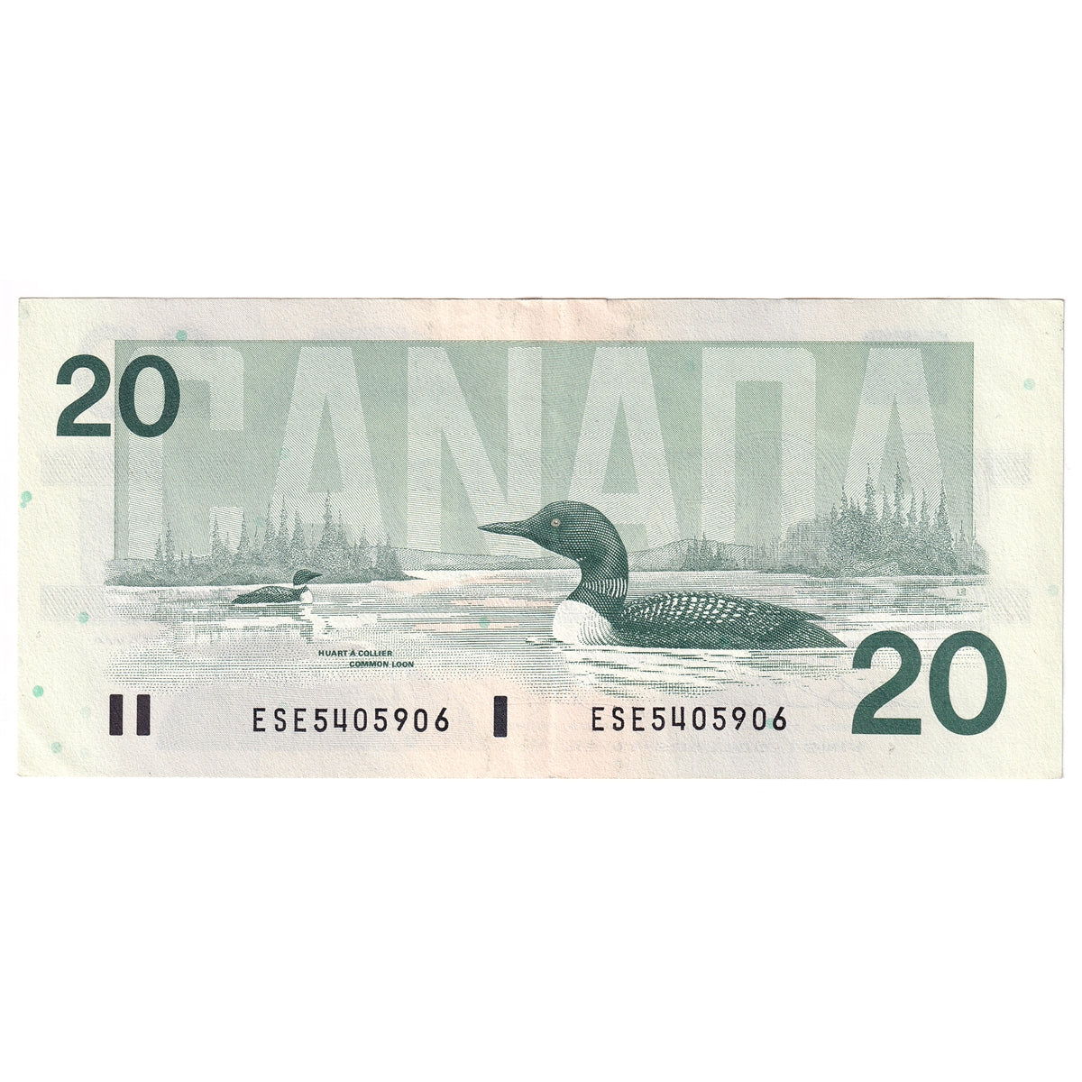 BC-58a 1991 Canada $20 Thiessen-Crow, ESE, CIRC