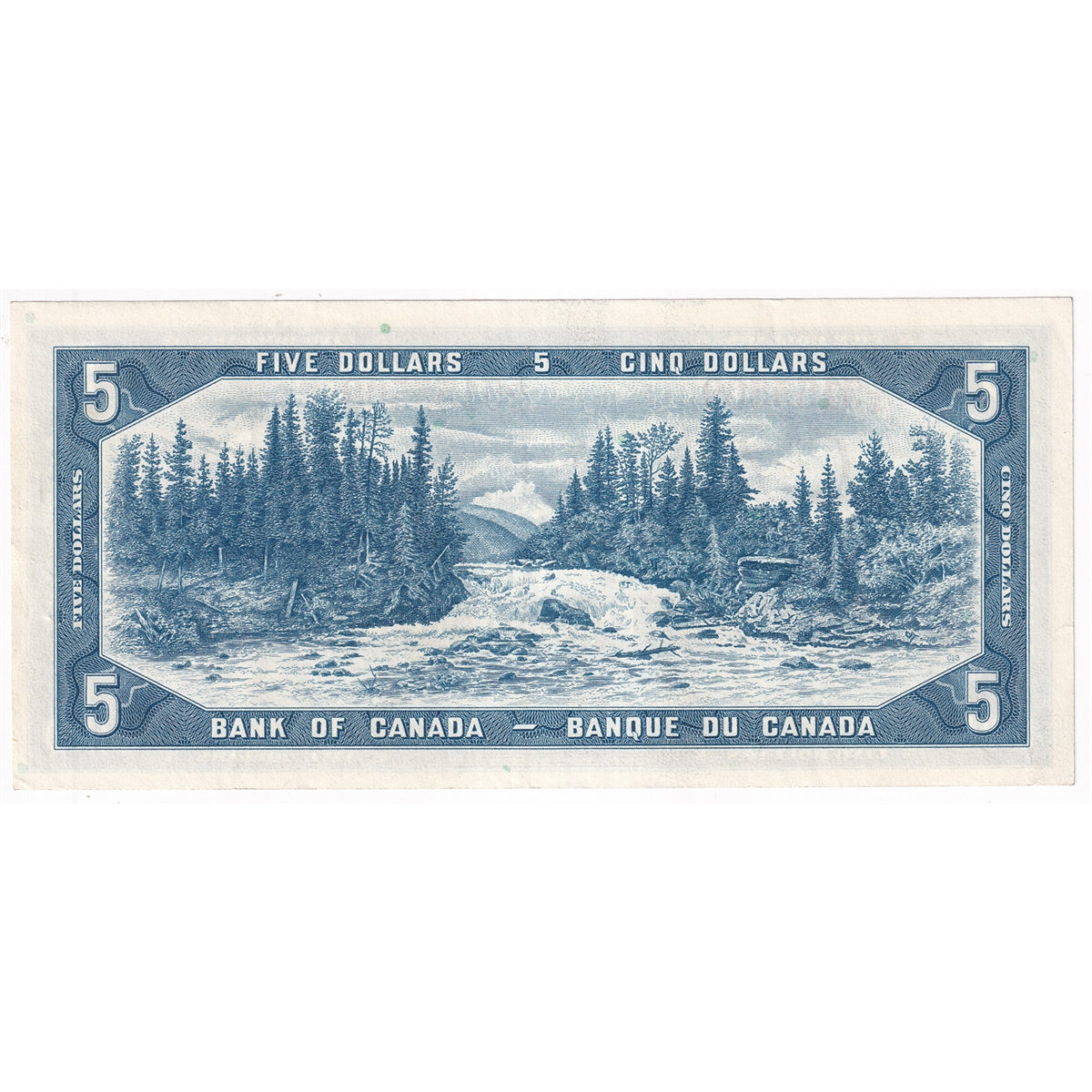 BC-39b 1954 Canada $5 Beattie-Rasminsky, F/S, VF-EF (VF30)