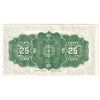 DC-24c 1923 Dominion 25-cent Shinplaster, McCavour-Saunders, Almost Uncirculated (AU50)
