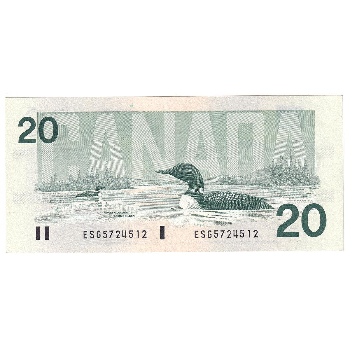 BC-58a 1991 Canada $20 Thiessen-Crow, ESG, CIRC