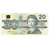 BC-58aA 1991 Canada $20 Thiessen-Crow, EIX Without Serifs, UNC