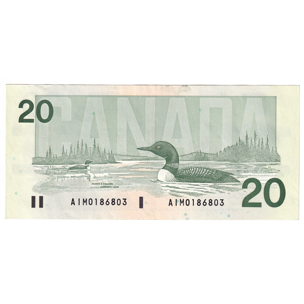 BC-58a-ii 1991 Canada $20 Thiessen-Crow, AIM, CIRC