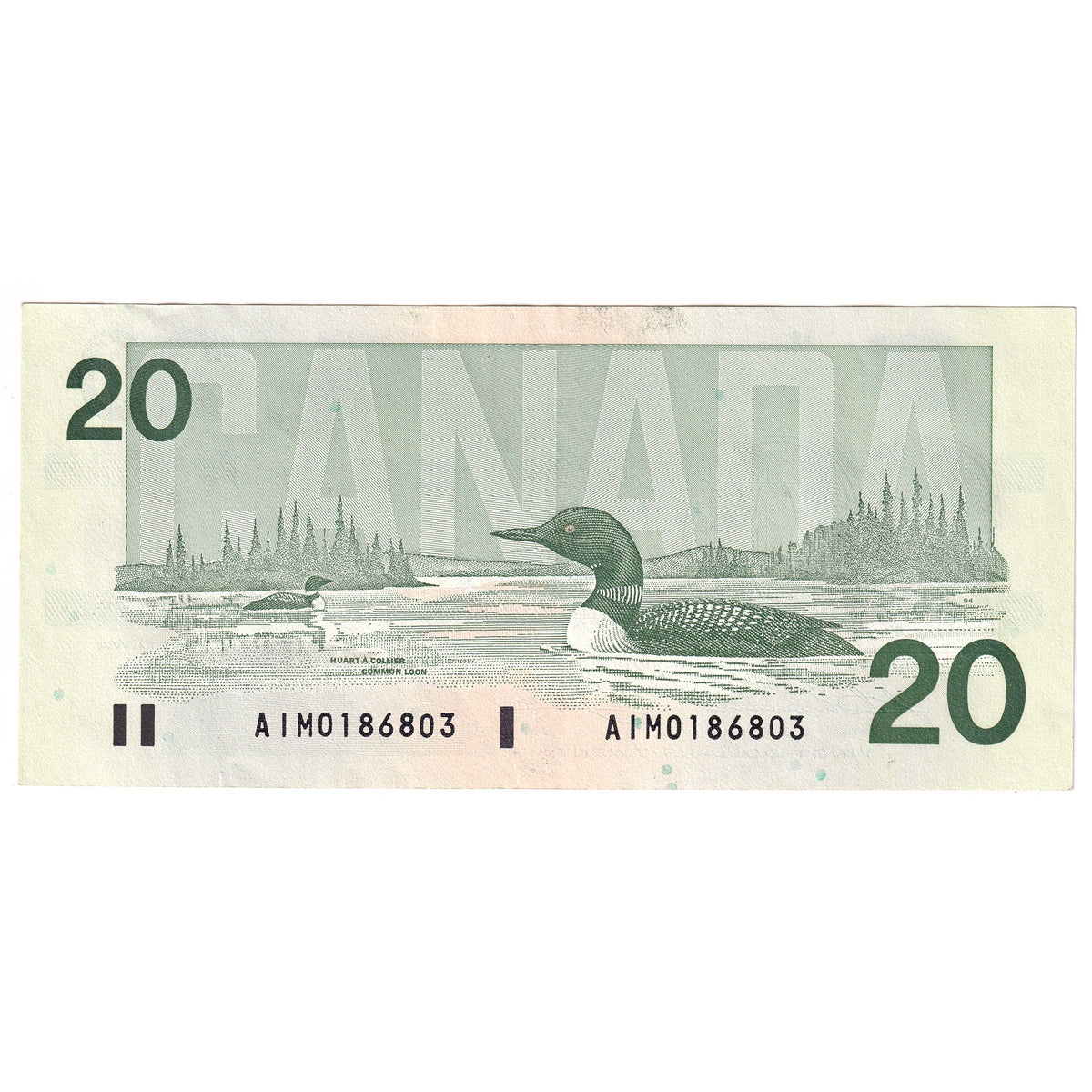 BC-58a-ii 1991 Canada $20 Thiessen-Crow, AIM, CIRC