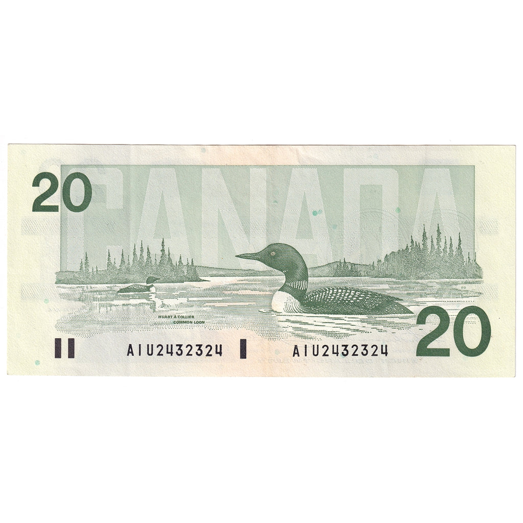 BC-58a-ii 1991 Canada $20 Thiessen-Crow, AIU, CIRC