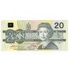 BC-58a-ii 1991 Canada $20 Thiessen-Crow, AIW Without Serifs, AU