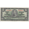 BC-21c 1937 Canada $1 Gordon-Towers, M/L, F-VF