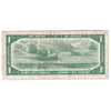 BC-29b 1954 Canada $1 Beattie-Coyne, Devil's Face, P/A, Fine (F12)