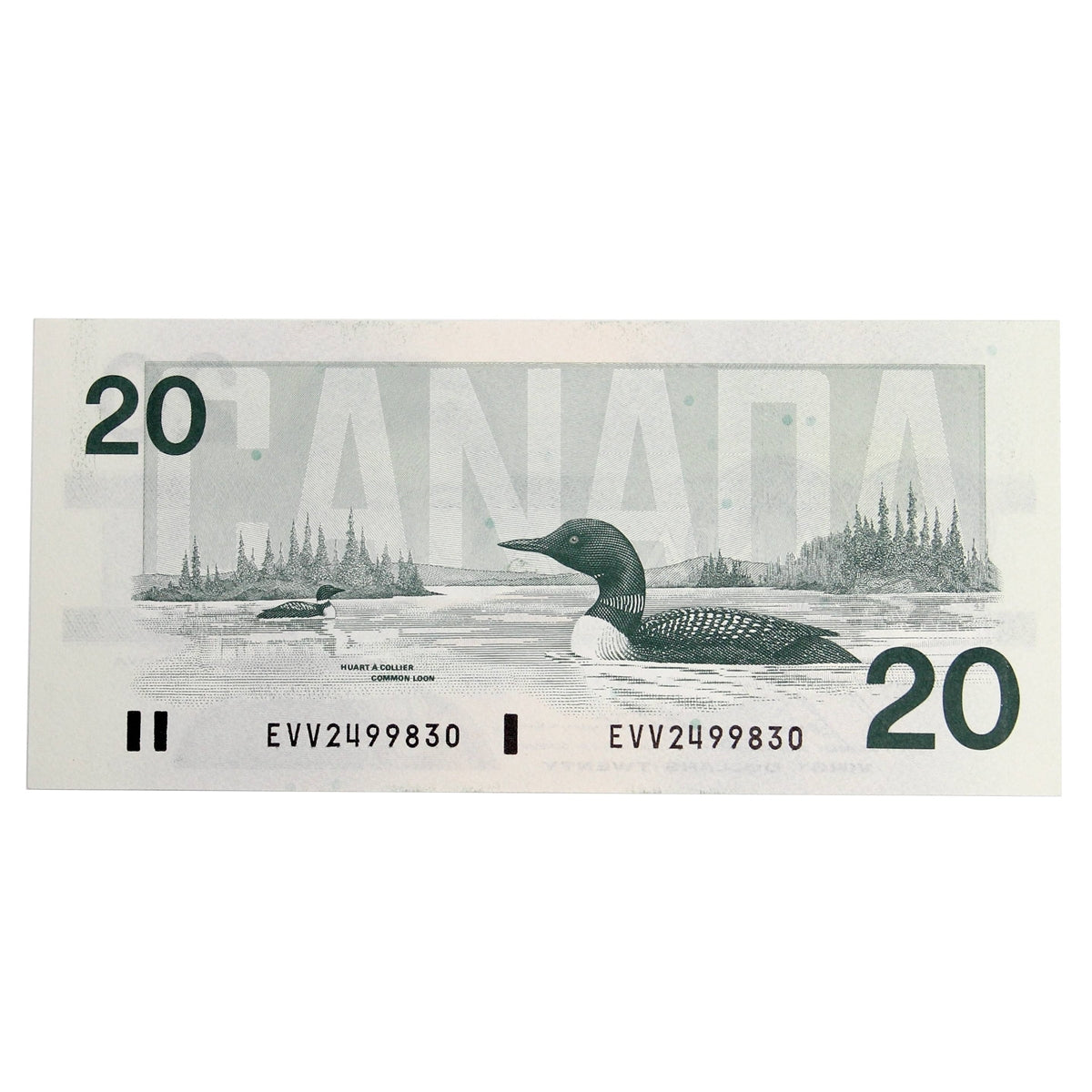 BC-58b 1991 Canada $20 Bonin-Thiessen, EVV, UNC