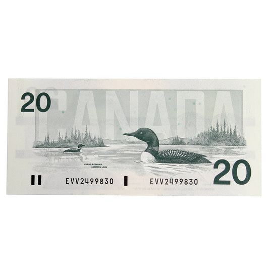 BC-58b 1991 Canada $20 Bonin-Thiessen, EVV, UNC