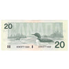 BC-58b-i 1991 Canada $20 Bonin-Thiessen, ASK, AU-UNC (AU55)