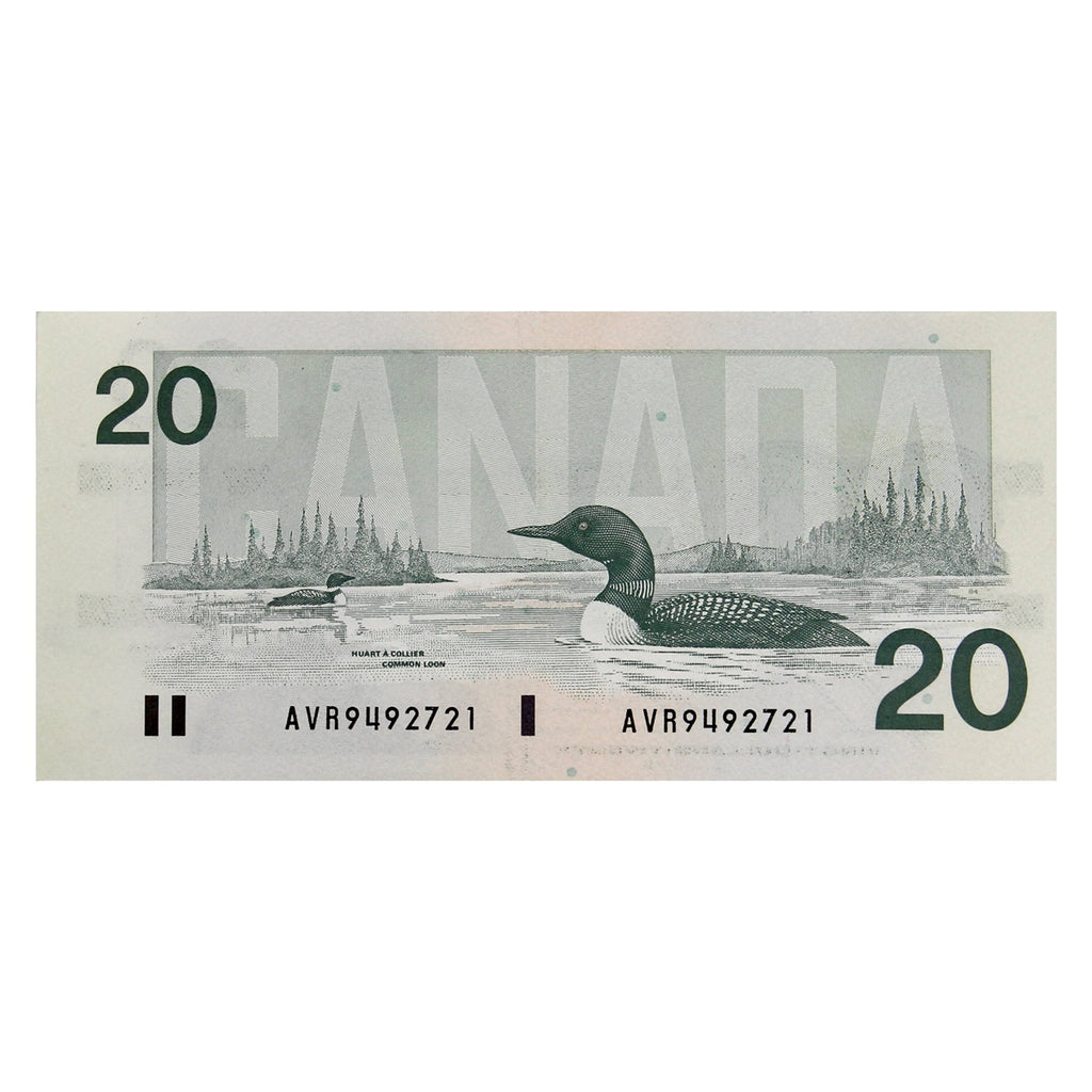BC-58b-i 1991 Canada $20 Bonin-Thiessen, AVR, CIRC