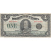 DC-25n 1923 Dominion $1 Campbell-Sellar, Black Seal 3, Very Good (VG8)