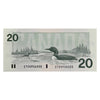 BC-58d 1991 Canada $20 Knight-Dodge, EYC, Almost Uncirculated (AU50)