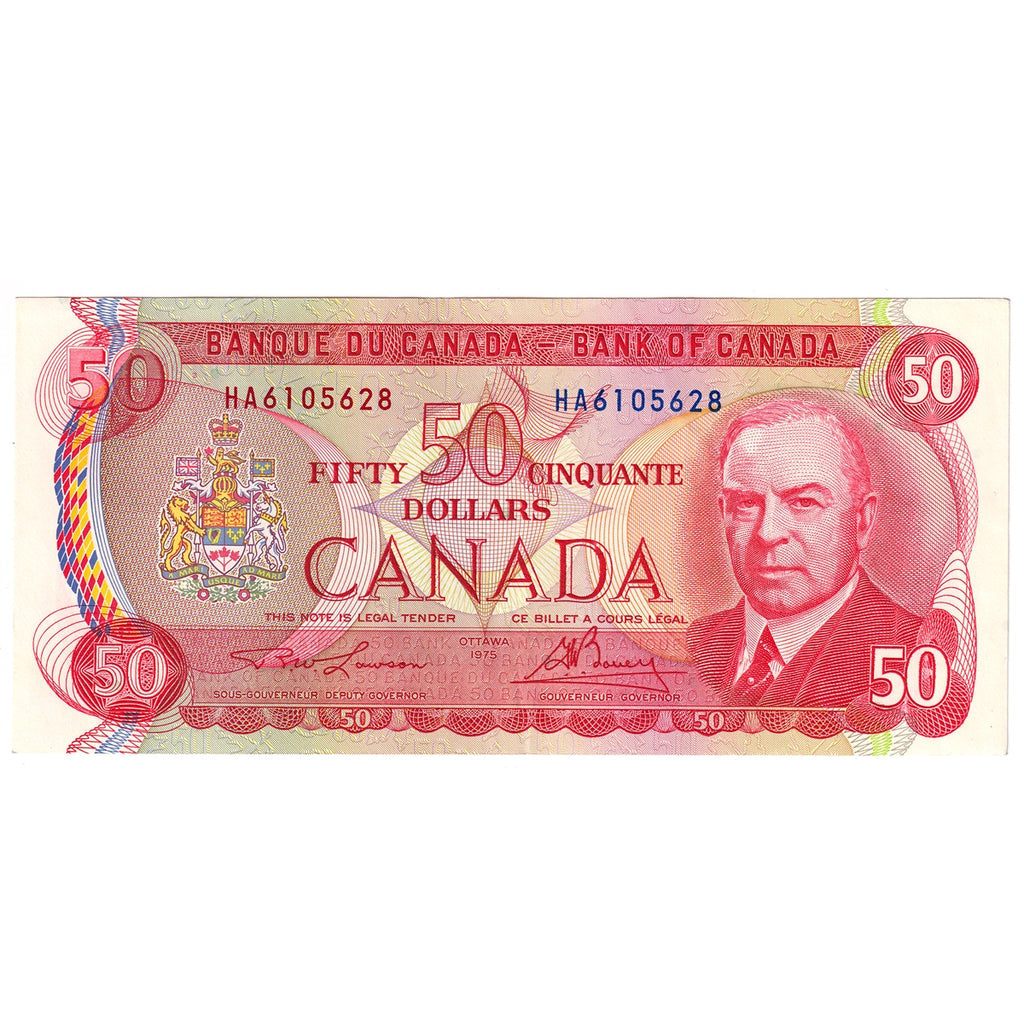 BC-51a 1975 Canada $50 Lawson-Bouey, HA, Extra Fine (EF40)