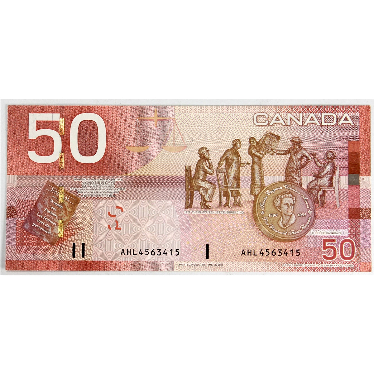 BC-65a 2006 Canada $50 Jenkins-Dodge, AHL, Uncirculated (MS60)