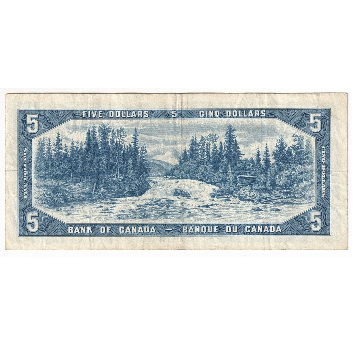 BC-39b 1954 Canada $5 Beattie-Rasminsky, K/X, F-VF (F15)