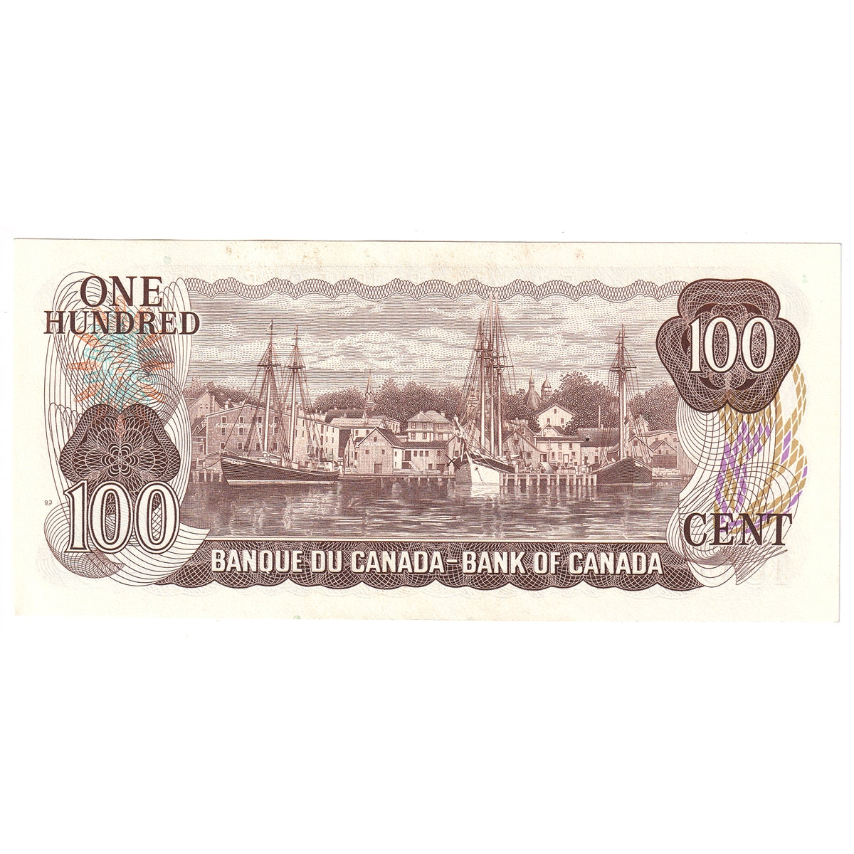 BC-52b 1975 Canada $100 Crow-Bouey, AJK, AU-UNC (AU55)