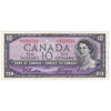 BC-40a 1954 Canada $10 Beattie-Coyne, C/T, VF-EF (VF30)