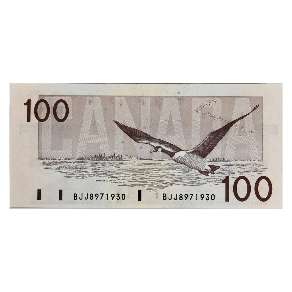 BC-60c 1988 Canada $100 Knight-Thiessen, BJJ, Choice Uncirculated (CUNC63)