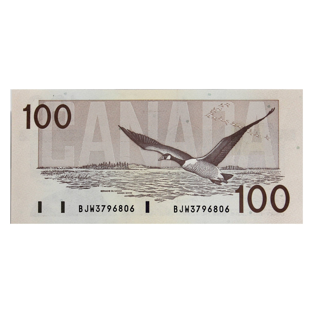 BC-60d 1988 Canada $100 Knight-Dodge, BJW, Uncirculated (MS60)