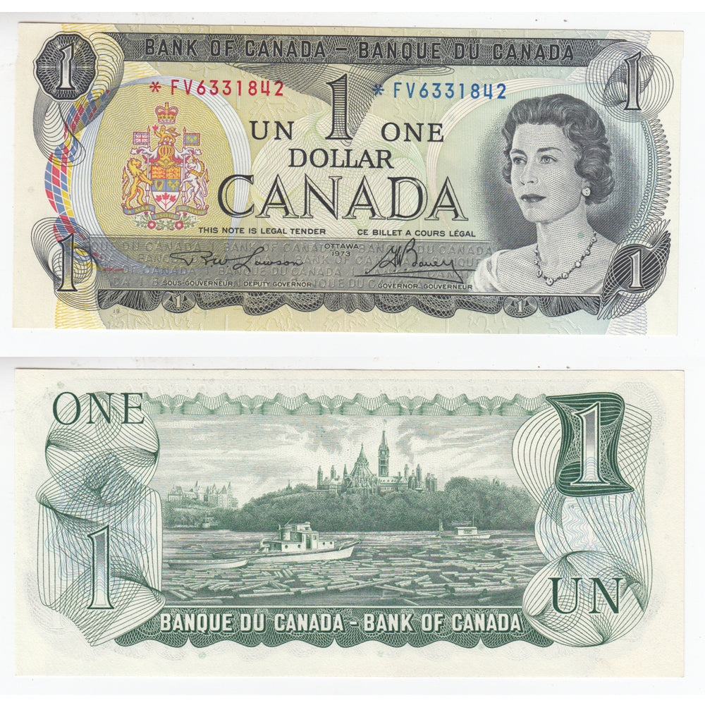 BC-46aA 1973 Canada $1 Lawson-Bouey, *FV, Uncirculated (MS60)