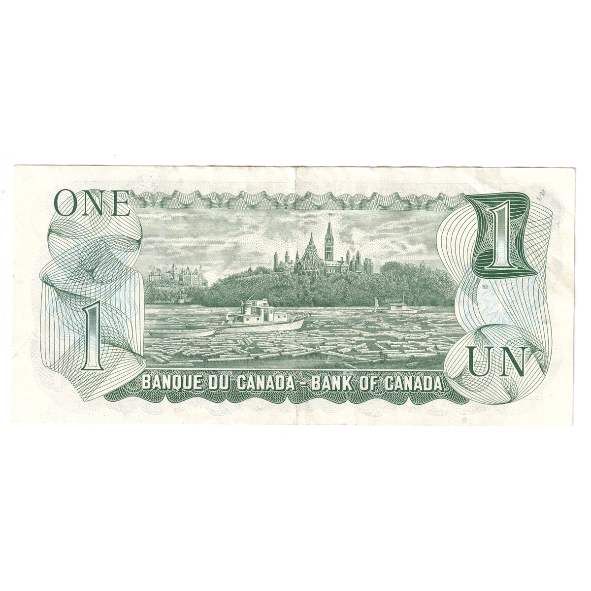 BC-46bA 1973 Canada $1 Crow-Bouey, EAX, Extra Fine (EF40)