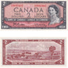 BC-38b 1954 Canada $2 Beattie-Rasminsky, A/R, Extra Fine (EF40)