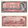 BC-38b 1954 Canada $2 Beattie-Rasminsky, E/R, Very Fine (VF20)