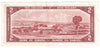 BC-38b 1954 Canada $2 Beattie-Rasminsky, V/R, EF-AU (EF45)