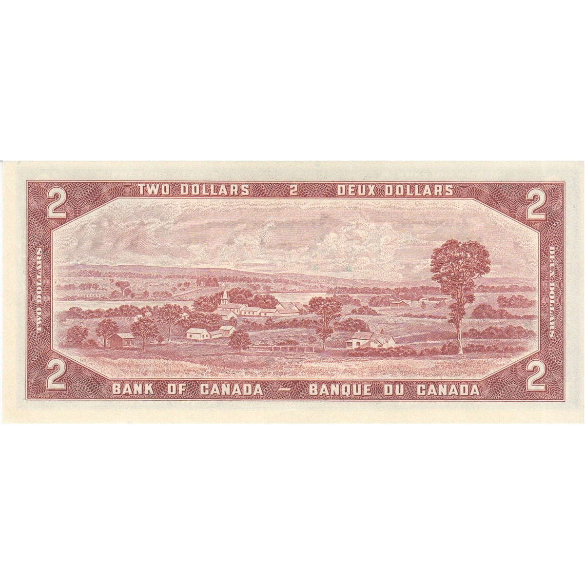 BC-38b 1954 Canada $2 Beattie-Rasminsky, Z/R, AU-UNC (AU55)