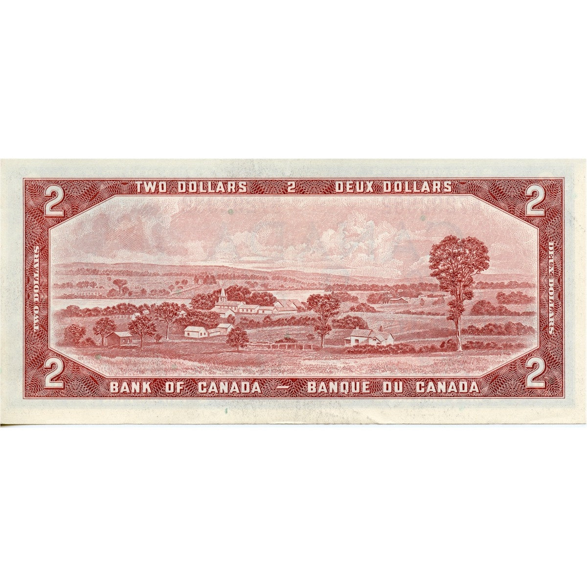 BC-38b 1954 Canada $2 Beattie-Rasminsky, E/U, AU-UNC (AU55)