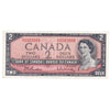 BC-38b 1954 Canada $2 Beattie-Rasminsky, E/U, AU