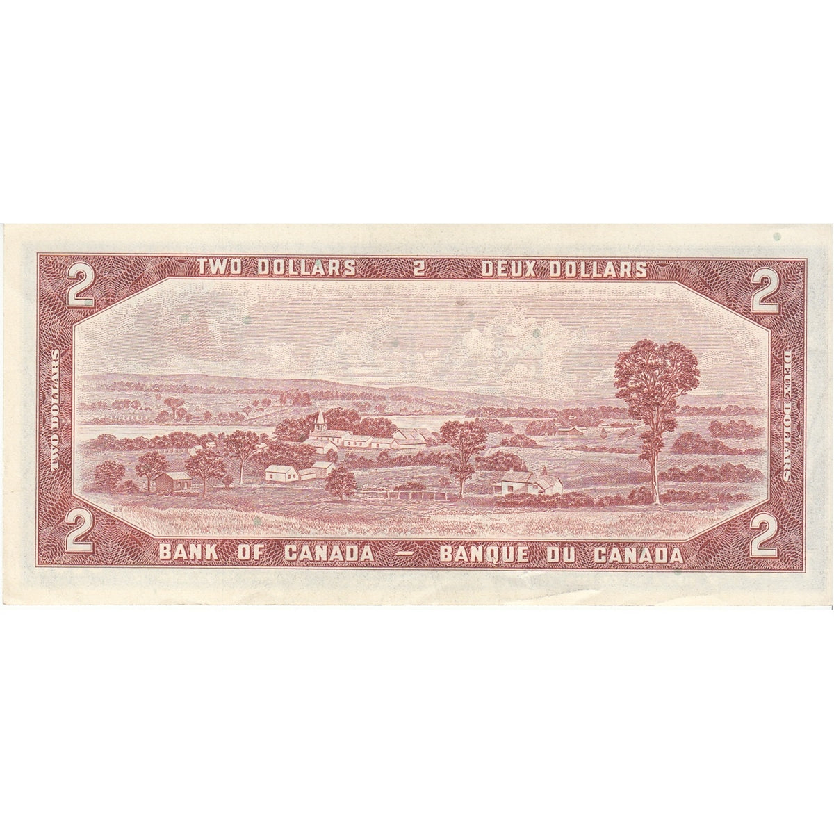 BC-38b 1954 Canada $2 Beattie-Rasminsky, G/U, Almost Uncirculated (AU50)