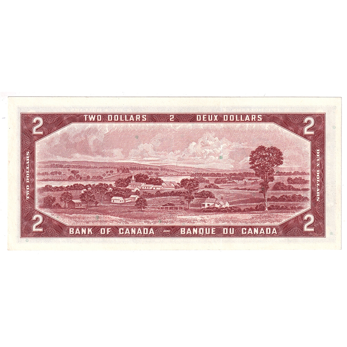 BC-38b 1954 Canada $2 Beattie-Rasminsky, I/U, Almost Uncirculated (AU50)