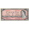 BC-38b 1954 Canada $2 Beattie-Rasminsky, N/U, AU-UNC (AU55)