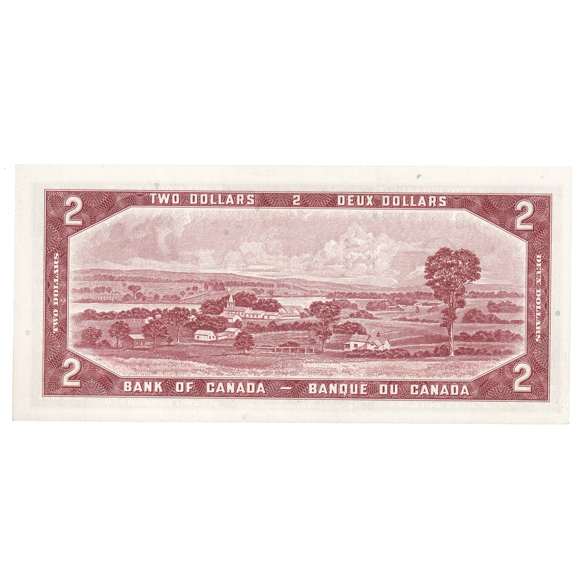 BC-38b 1954 Canada $2 Beattie-Rasminsky, O/U, Uncirculated (MS60)