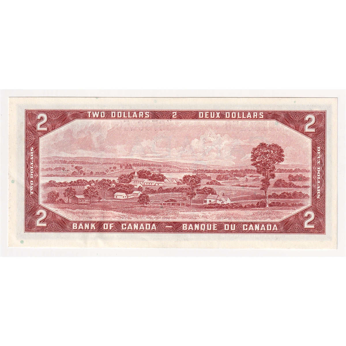 BC-38b 1954 Canada $2 Beattie-Rasminsky, V/U, AU-UNC (AU55)