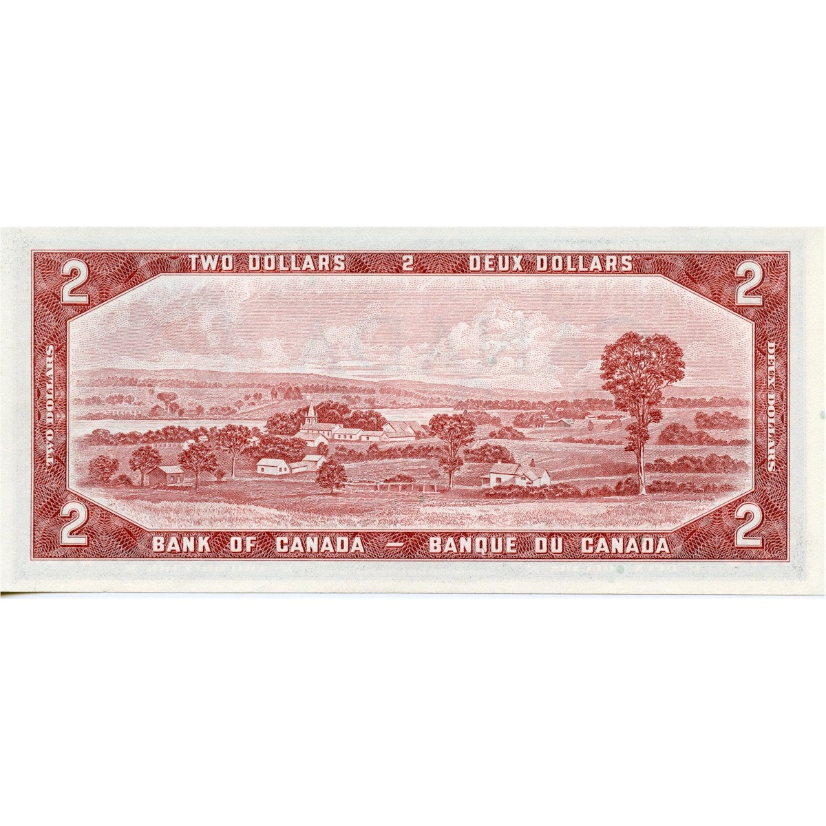 BC-38b 1954 Canada $2 Beattie-Rasminsky, X/U, Almost Uncirculated (AU50)