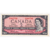 BC-38b 1954 Canada $2 Beattie-Rasminsky, A/G, Extra Fine (EF40)
