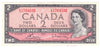 BC-38c 1954 Canada $2 Bouey-Rasminsky, E/G, Uncirculated (MS60)