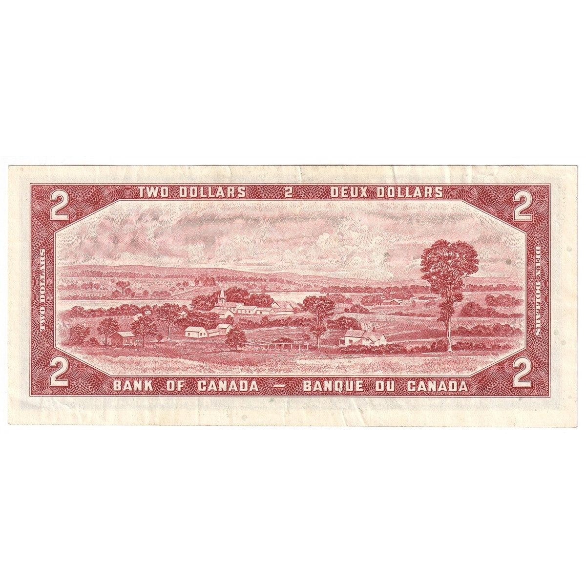 BC-38c 1954 Canada $2 Bouey-Rasminsky, J/G, Extra Fine (EF40)