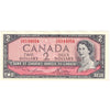 BC-38d 1954 Canada $2 Lawson-Bouey, T/G, Almost Uncirculated (AU50)
