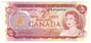 BC-47a 1974 Canada $2 Lawson-Bouey, BC, Original Tint, Extra Fine (EF40)