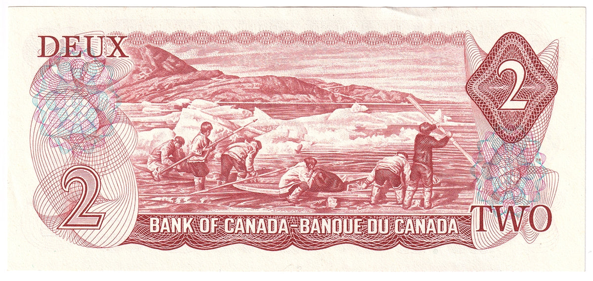 BC-47a-i 1974 Canada $2 Lawson-Bouey, ABR, AU-UNC (AU55)