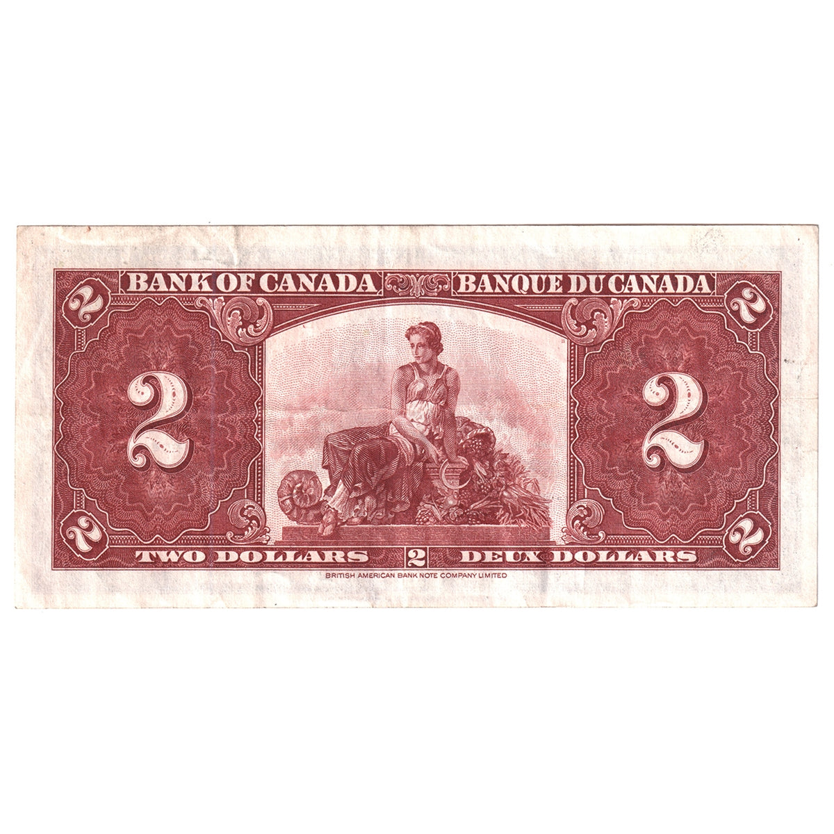 BC-22b 1937 Canada $2 Gordon-Towers, X/B, Extra Fine (EF40)