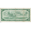 BC-29b 1954 Canada $1 Beattie-Coyne, Devil's Face, L/A, VG-F (VG10)