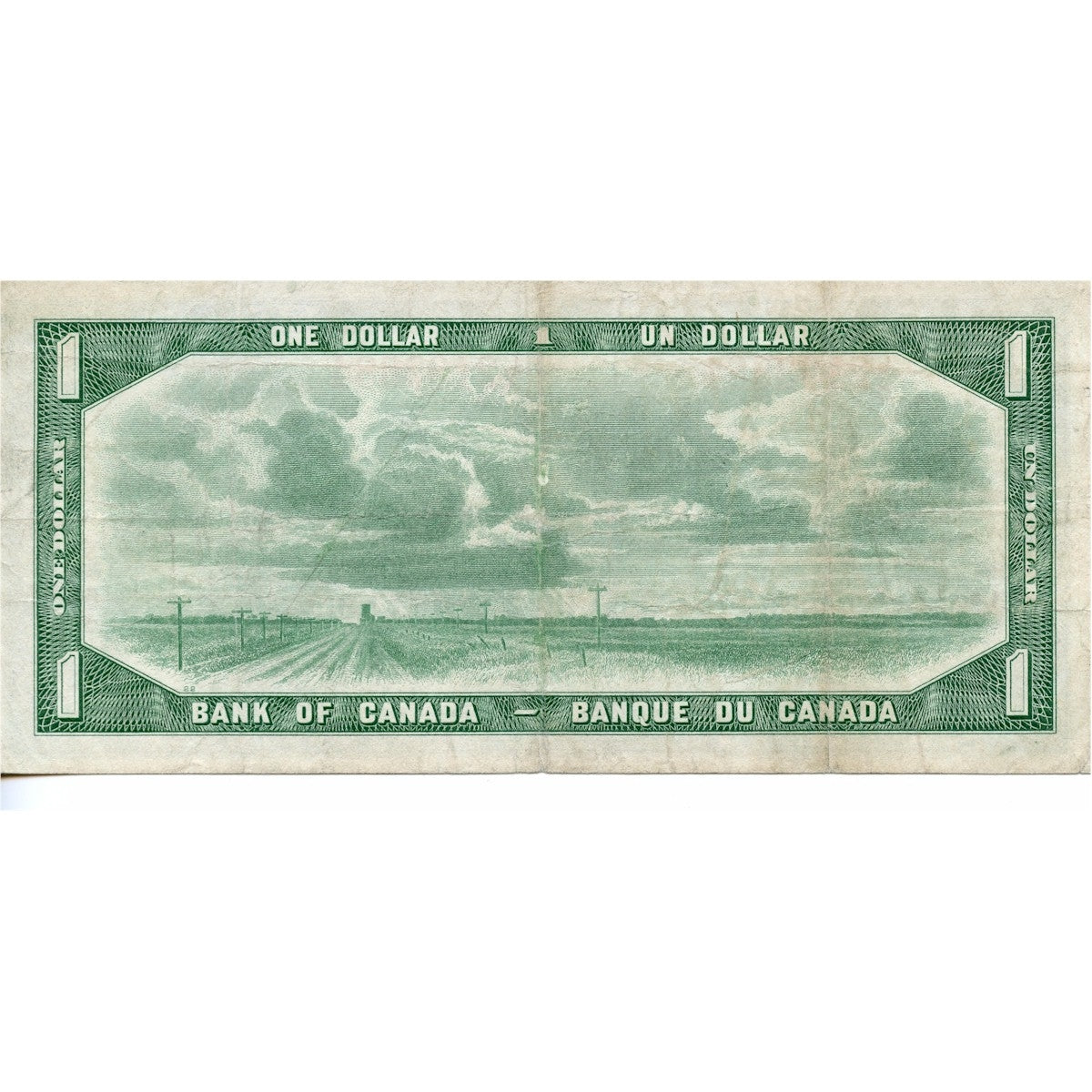 BC-29b 1954 Canada $1 Beattie-Coyne, Devil's Face, L/A, VG-F (VG10)