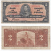 BC-22c 1937 Canada $2 Coyne-Towers, K/R, F